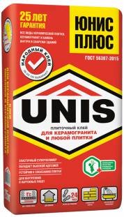 Плиточный клей Юнис Плюс